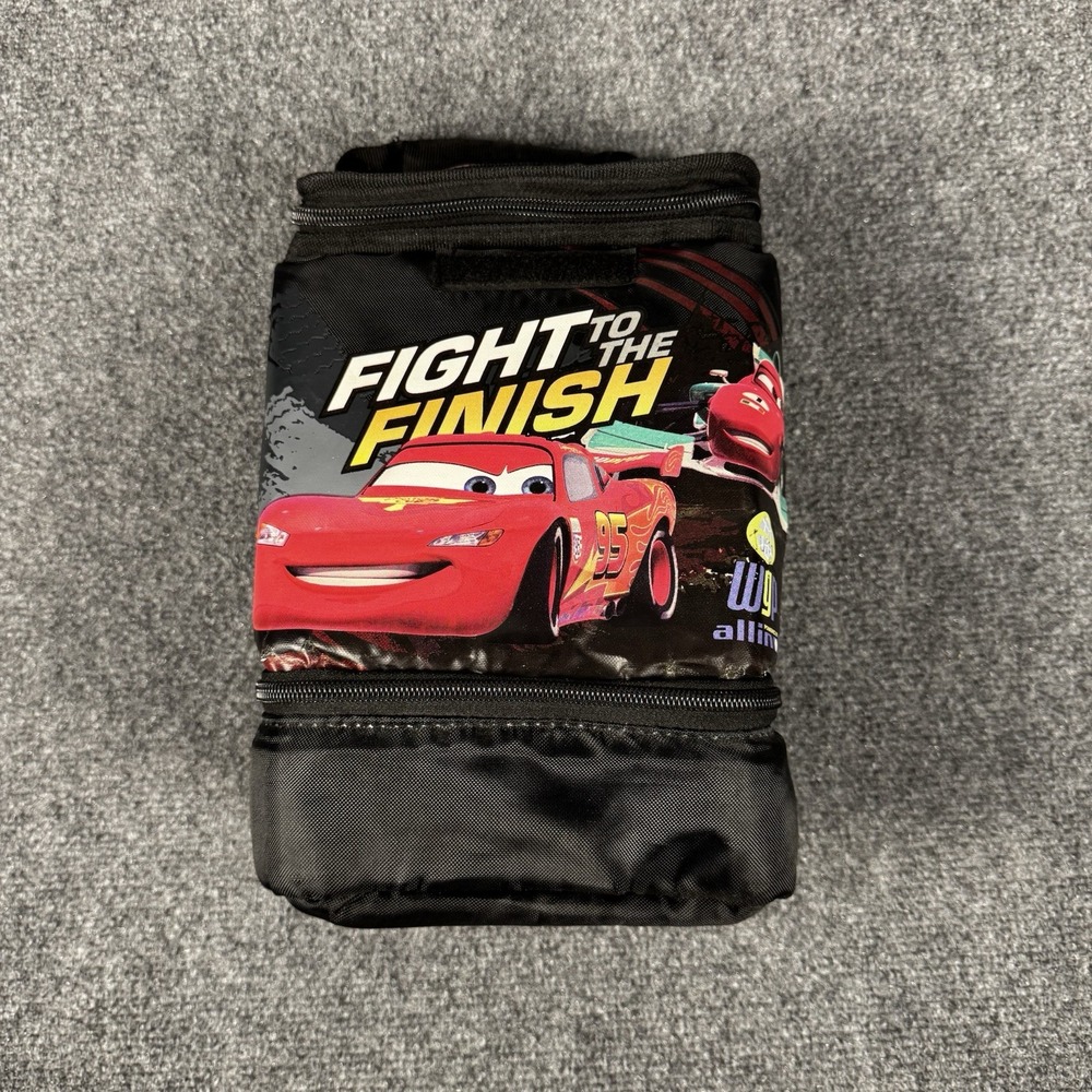 Disney Pixar Cars Lunch Box Fight To The Finish Lightning McQueen Vintage Y2K